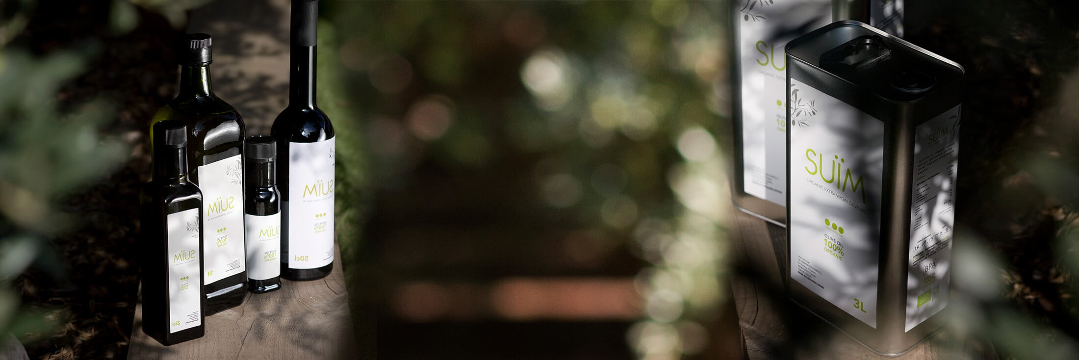 Productes d'Oli d'Oliva Extra Verge Ecològic SUÏM