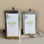 Visió frontal 2 llaunes de 3L d'Oli d'Oliva Verge Extra ecològic